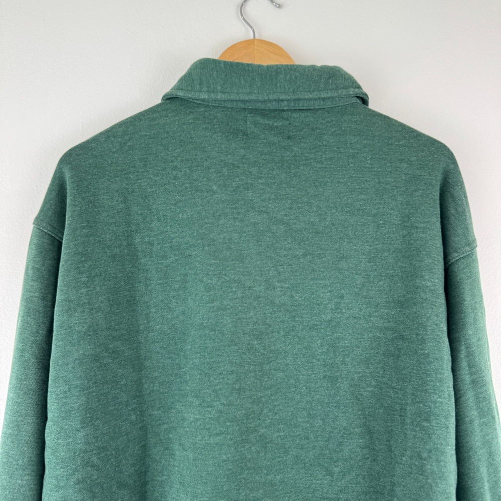 LAZER Mens Relaxed Fit Fleece Shirt Jacket Deep Emerald ML71219 Green Shacket L - Picture 13 of 14